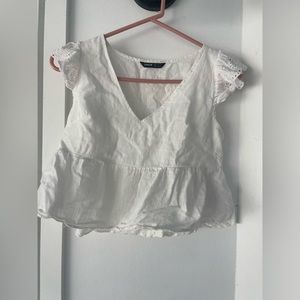 White Crop Top